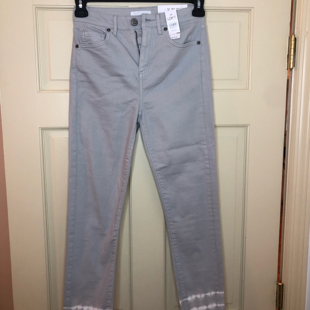 Loft grey skinny jeans